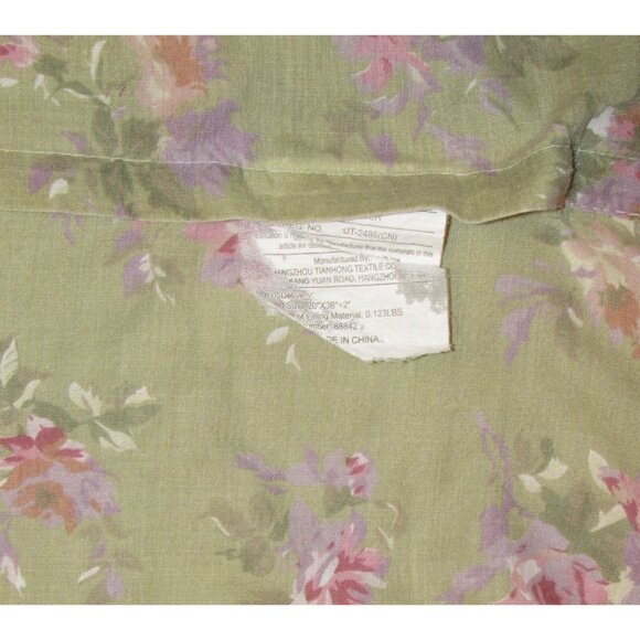 Brylane Home Multi-Color Floral Patchwork Quilted Pillow Shams Set of 2 - Picture 6 of 9